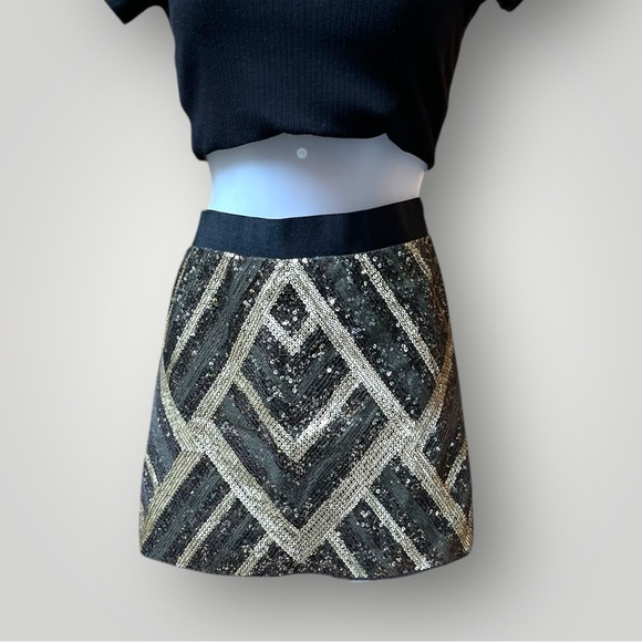 AI Authentic Icon Mini Sequin Skirt - Picture 6 of 16